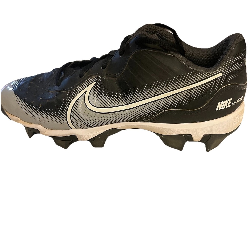 Nike Youth 5.5Y Alpha Huarache Keystone 4RM Baseball Cleats Blk Women's Sz 7